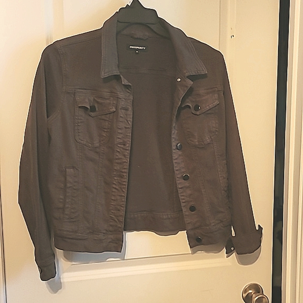 Women's M PROSPERITY Dark Green Jacket -stichfix Item